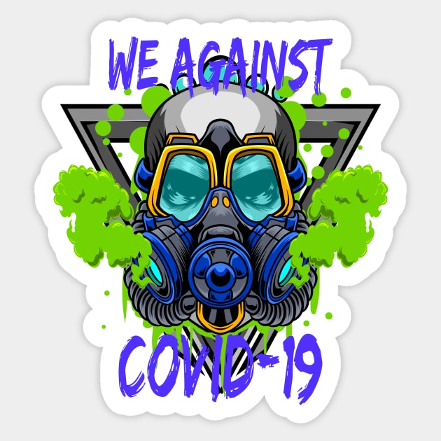 Gas Mask Covid-19 03 Sticker by Harrisaputra